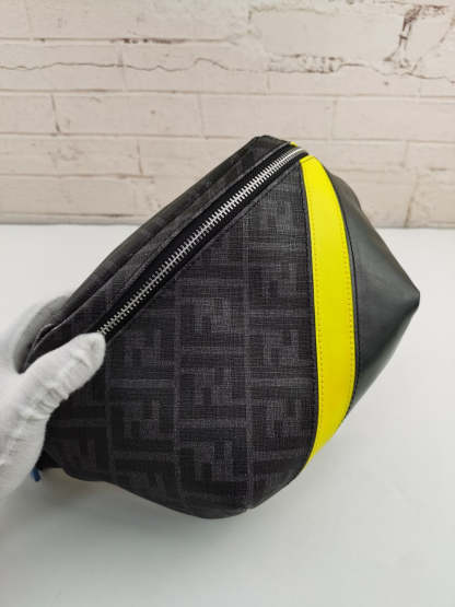 FI Belt Bag Grey/Yellow For Men, Men’s Bags 18.1in/46cm FF 7VA434A9XSF0R2A