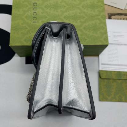 gg Dionysus Small Shoulder Bag Silver For Women, Women’s Bags 10in/26cm gg 499623 1TRBN 8173