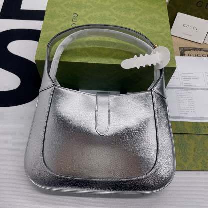 gg Jackie 1961 Small Shoulder Bag Silver For Women, Women’s Bags 10.8in/28cm gg
