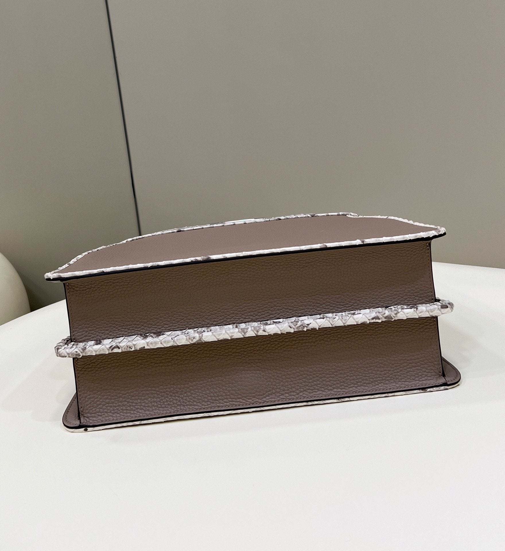 FI Peekaboo ISeeU Medium Greige For Women, Women’s Handbags, Shoulder Bag 13.1in/33.5cm FF