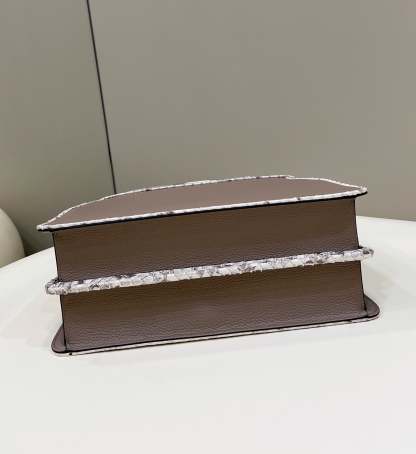 FI Peekaboo ISeeU Medium Greige For Women, Women’s Handbags, Shoulder Bag 13.1in/33.5cm FF