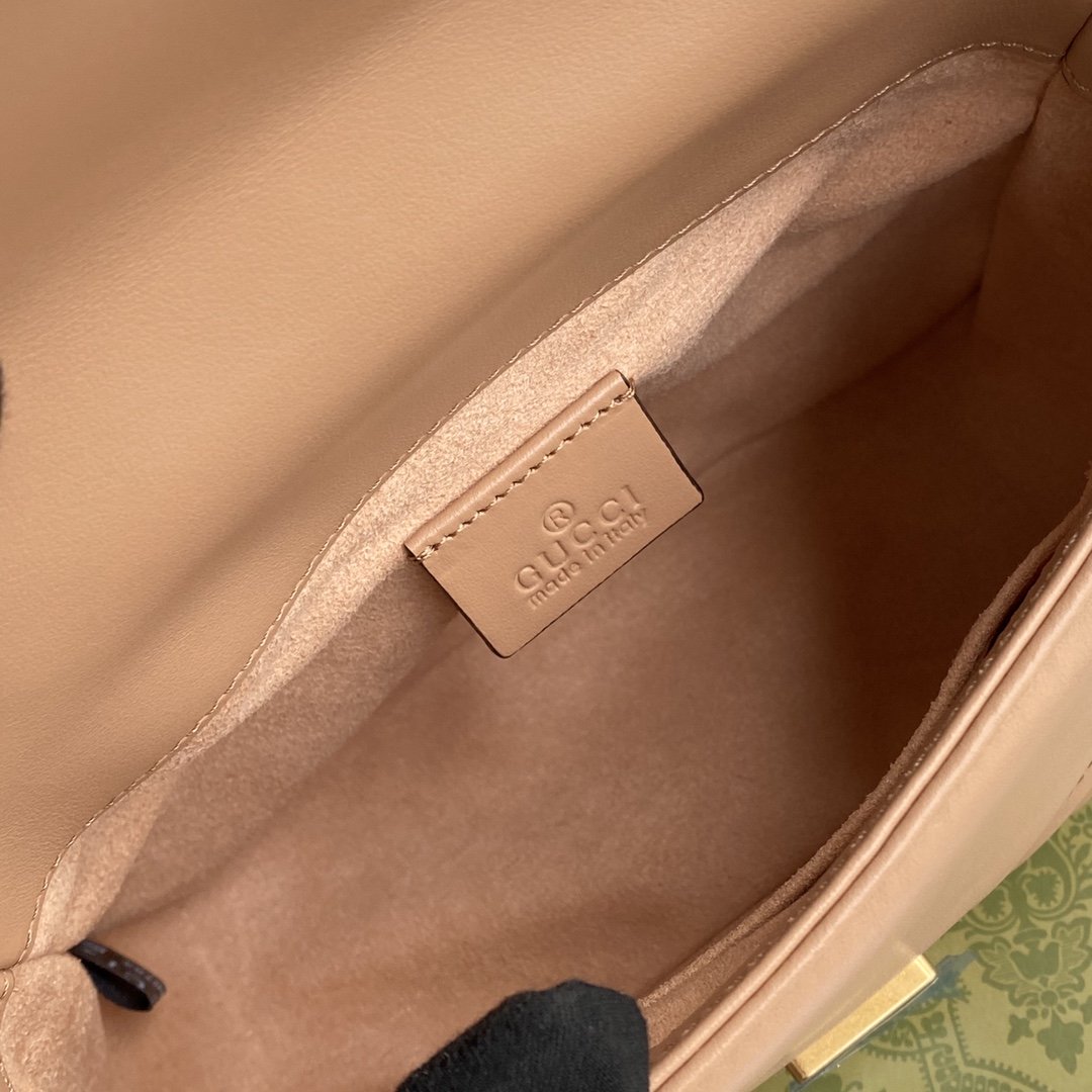 gg Marmont Mini Top Handle Bag Beige For Women, Women’s Bags 8.3in/21cm gg