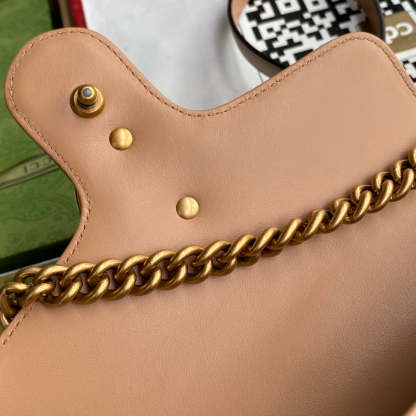 gg Marmont Mini Top Handle Bag Beige For Women, Women’s Bags 8.3in/21cm gg