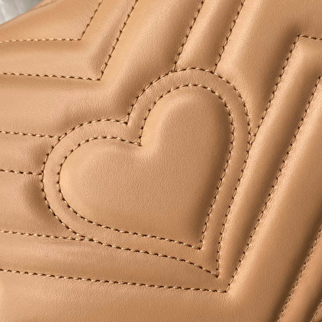 gg Marmont Mini Top Handle Bag Beige For Women, Women’s Bags 8.3in/21cm gg