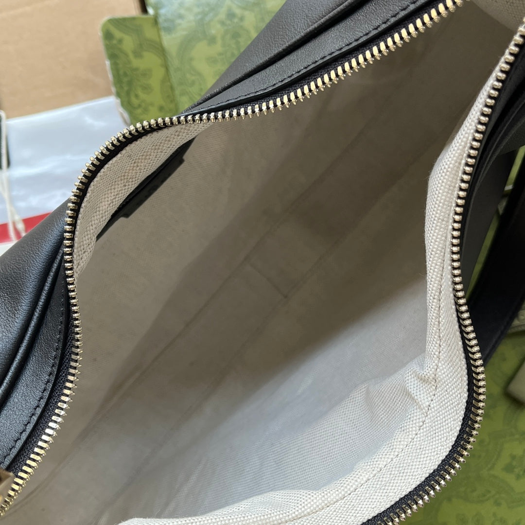 gg Atache Large Shoulder Bag Black For Women, Women’s Bags 13.8in/35cm gg‎ ‎702823 UXWBG 1037