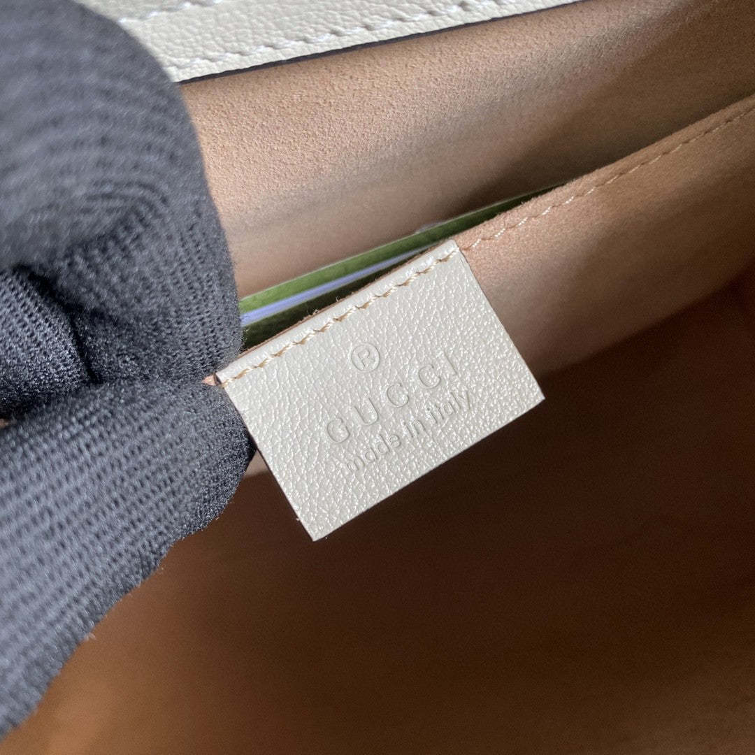 gg Diana Small Tote Bag White For Women 11in/27cm gg 702721 U3ZDT 9196