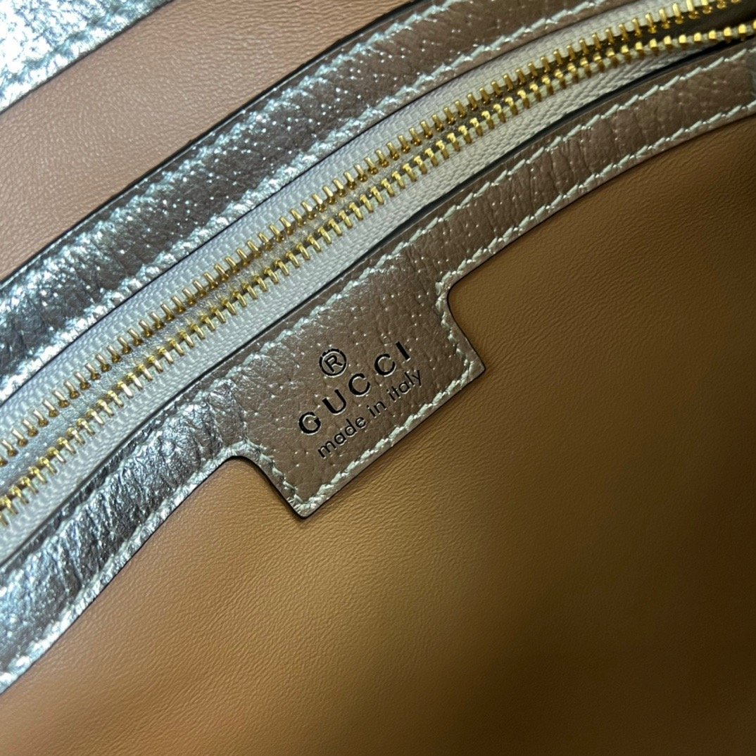 gg Jackie 1961 Small Shoulder Bag Silver For Women, Women’s Bags 10.8in/28cm gg