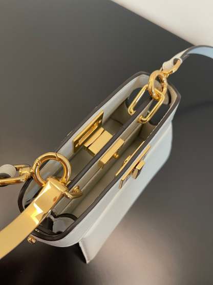 FI Peekaboo ISeeU Petite White Micro Bag For Woman 11cm/4.5in