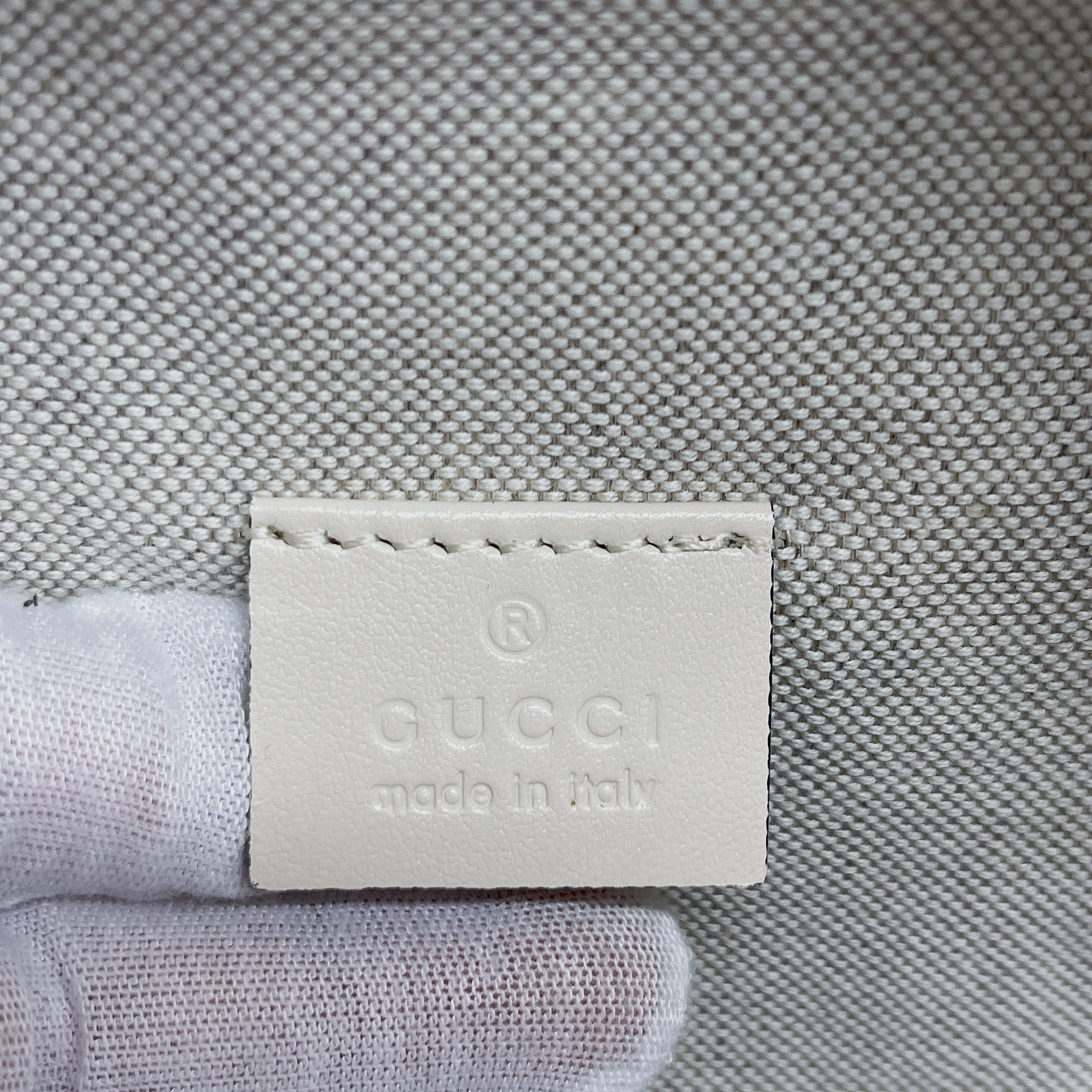 gg Embossed Belt Bag White gg Embossed For Men  11in/28cm gg