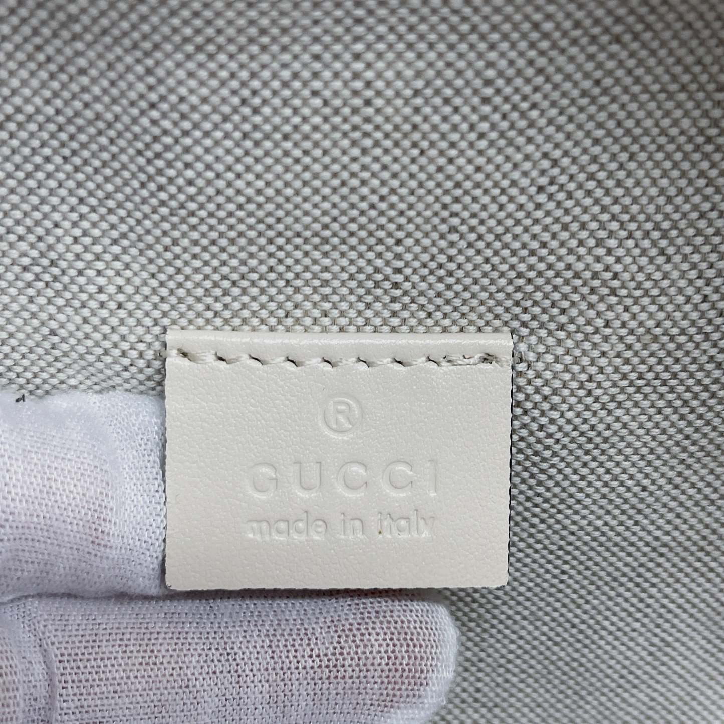 gg Embossed Belt Bag White gg Embossed For Men  11in/28cm gg