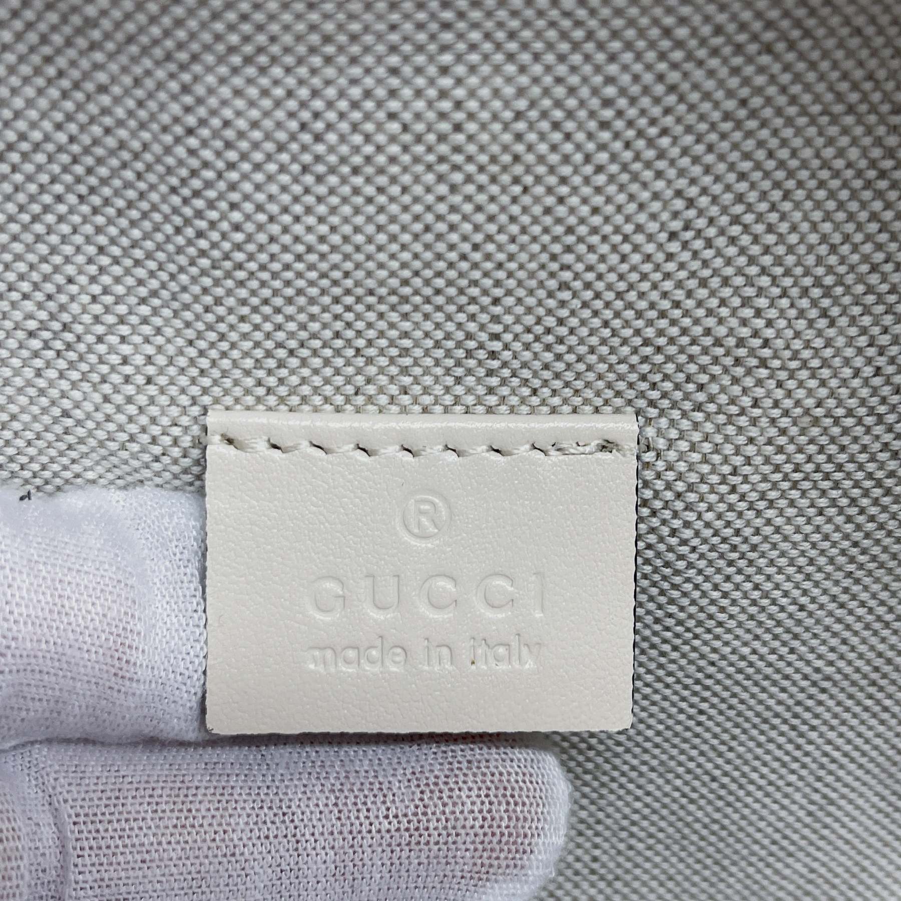 gg Embossed Belt Bag White gg Embossed For Men  11in/28cm gg