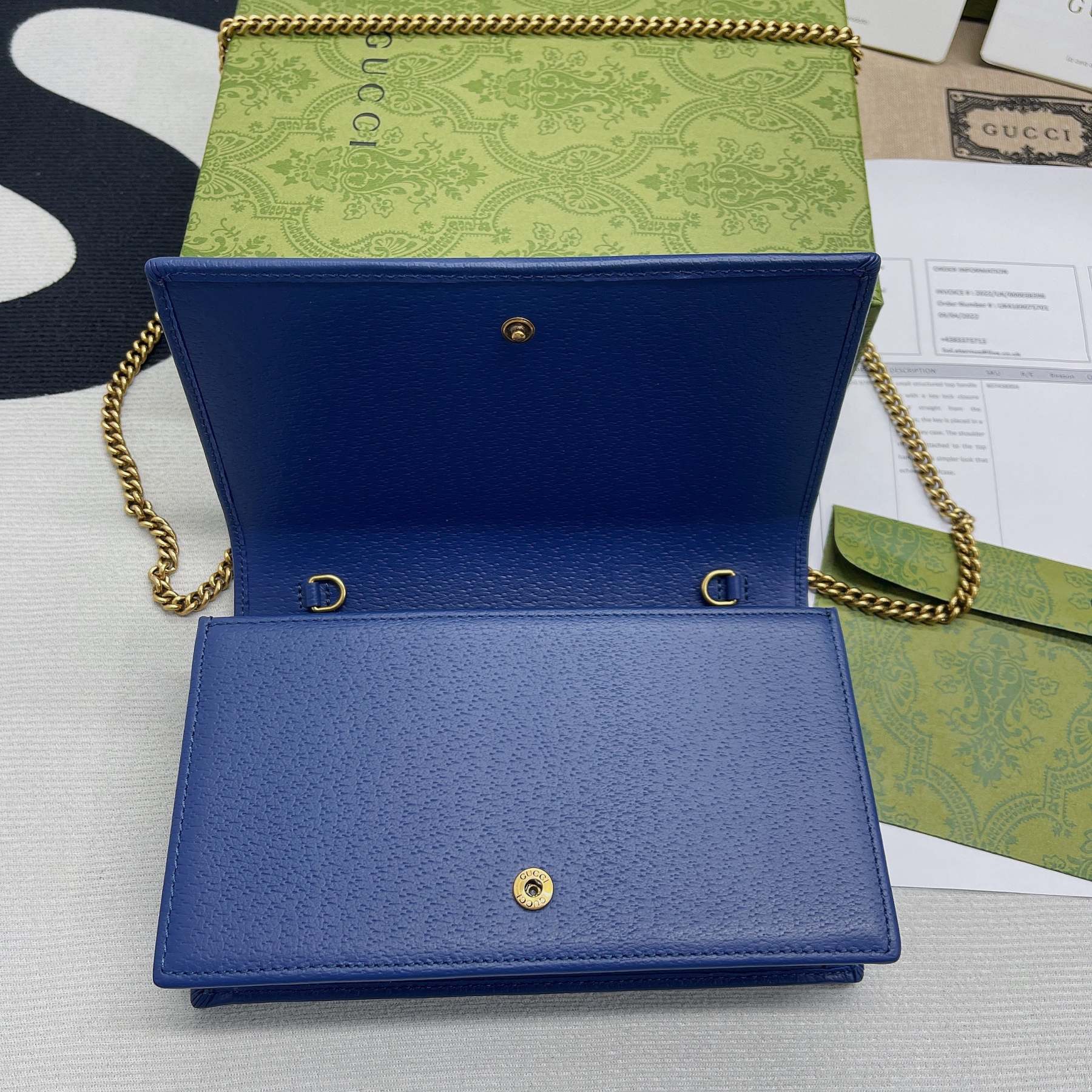 gg Diana Mini Bag With Bamboo Blue For Women, Women’s Bags 7.5in/19cm gg