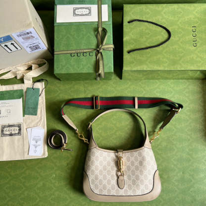 gg Jackie 1961 Small gg Shoulder Bag Beige For Women, Women’s Bags 11in/28cm gg ‎678843 UULAG 9682
