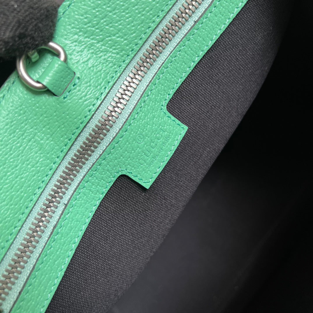 gg Love Parade gg Tote Bag Green For Women, Women’s Bags 12.2in/31cm gg