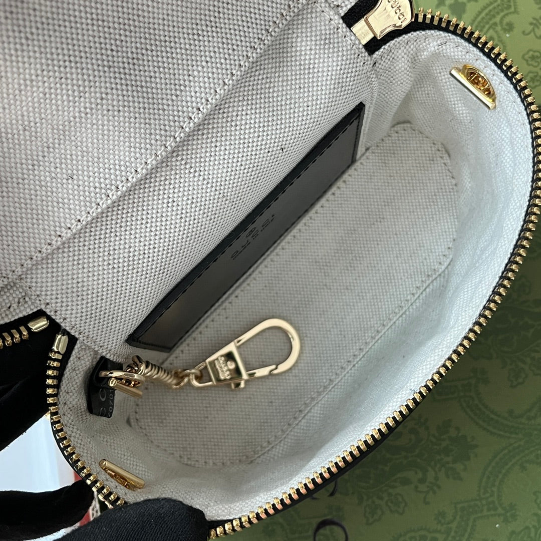 gg Quilted gg Mini Handbag Black For Women, Women’s Bags 6.3in/16cm gg 723770 UM8IG 1000