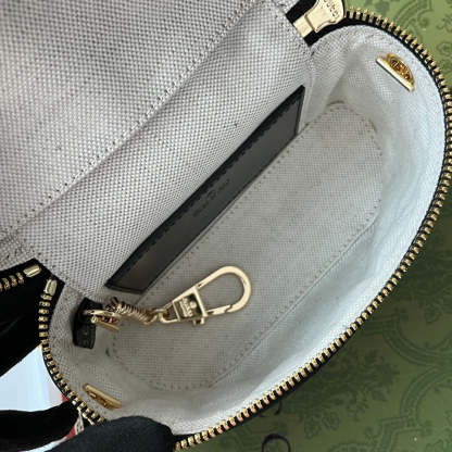 gg Quilted gg Mini Handbag Black For Women, Women’s Bags 6.3in/16cm gg 723770 UM8IG 1000