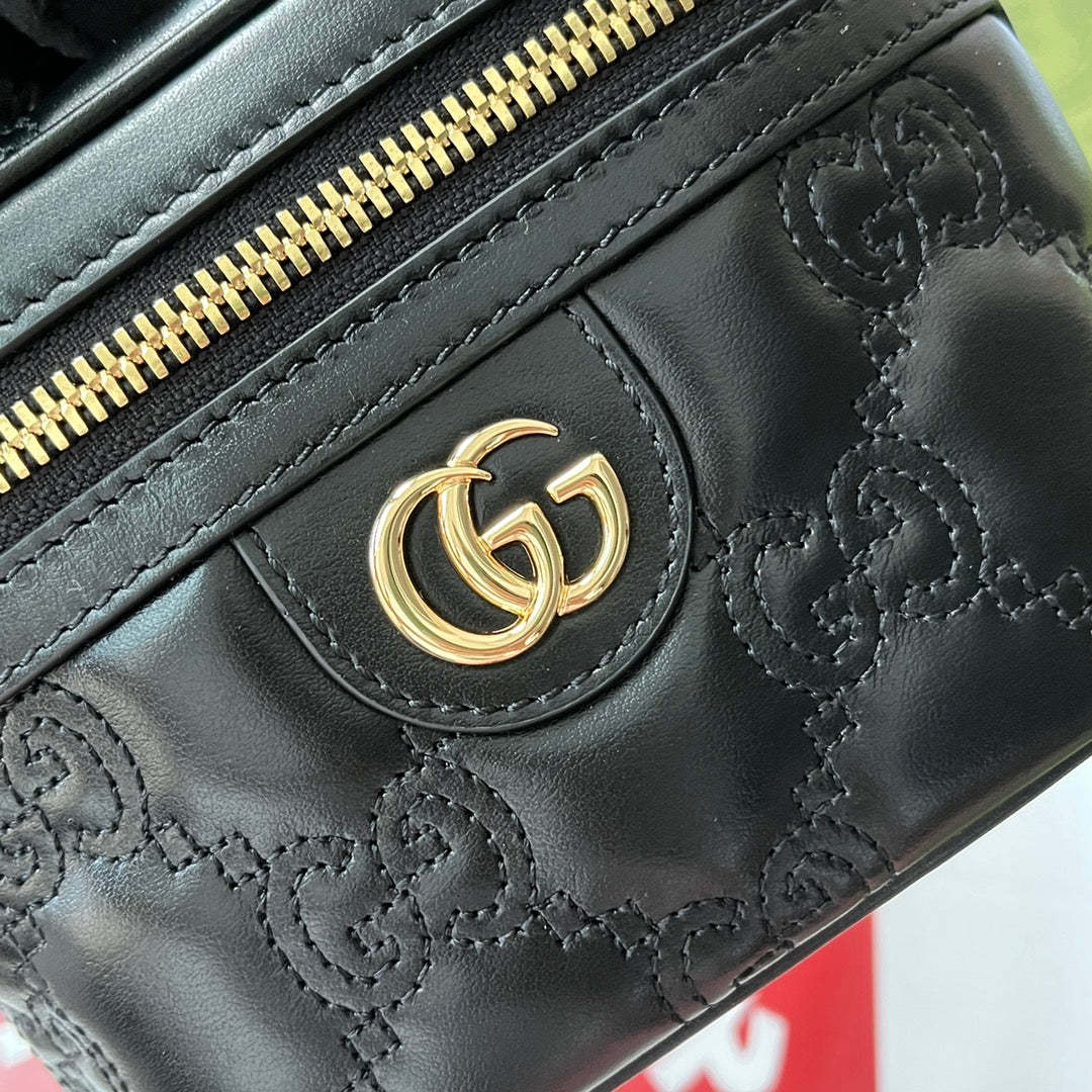 gg Quilted gg Mini Handbag Black For Women, Women’s Bags 6.3in/16cm gg 723770 UM8IG 1000