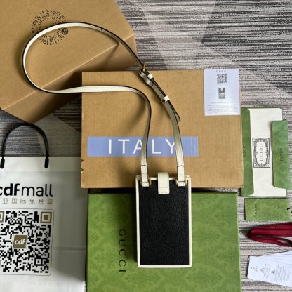 gg x Adidas Phone Case Black For Women, Women’s Bags 7.3in/18cm gg‎