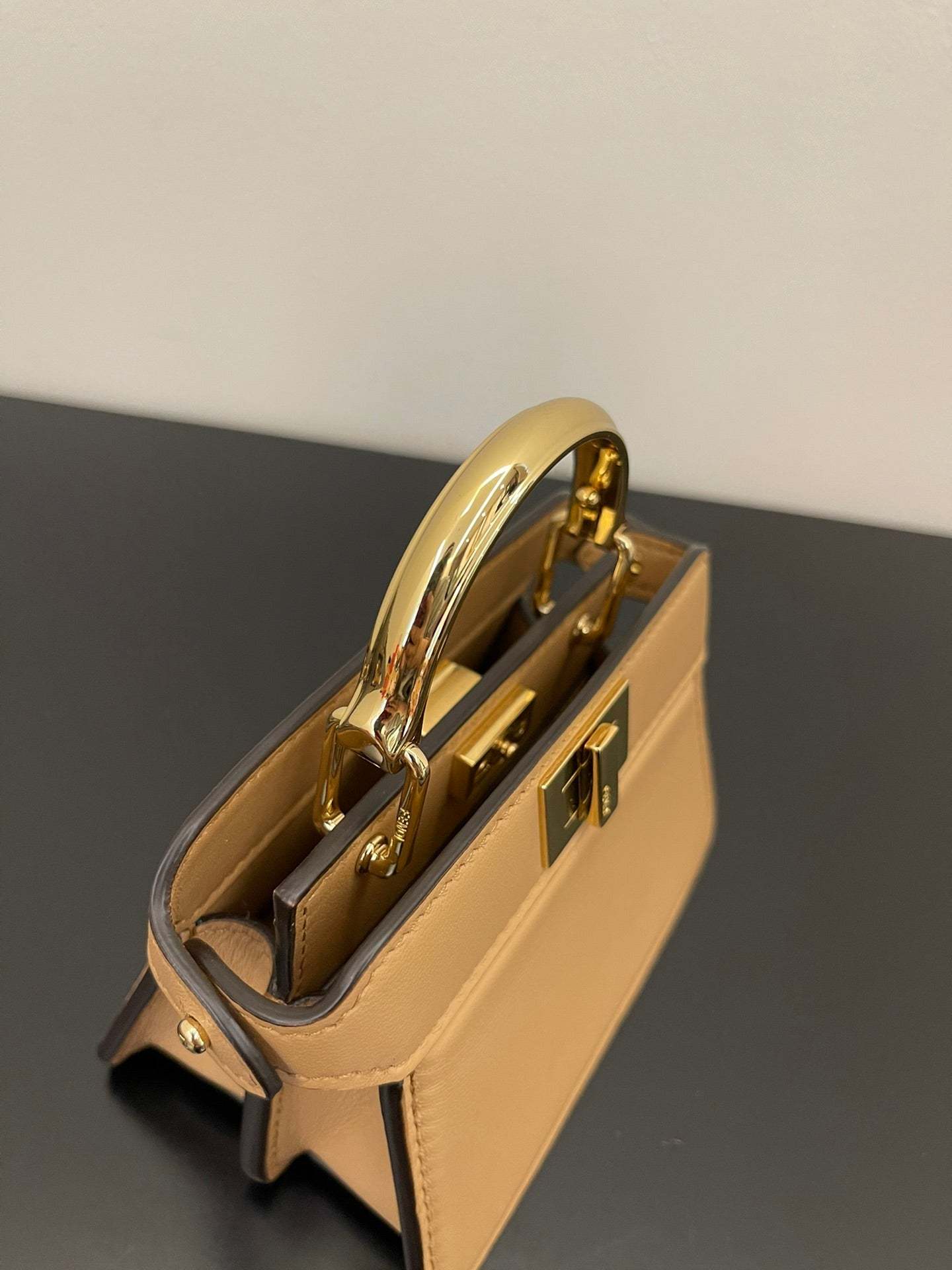 FI Peekaboo ISeeU Petite Brown Micro Bag For Woman 11cm/4.5in