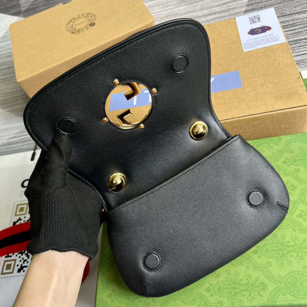 gg Blondie Mini Bag Black For Women, Women’s Bags 8.7in/22cm gg‎ ‎698643 UXXAG 1064