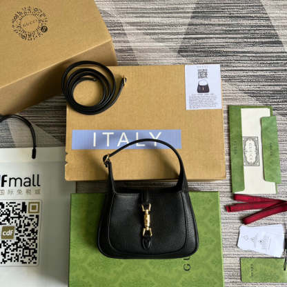 gg Jackie 1961 Mini Shoulder Bag Black For Women, Women’s Bags 7.5in/19cm gg ‎637091 10O0G 1000