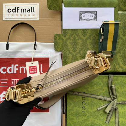 gg Atache Small Shoulder Bag Beige For Women, Women’s Bags 9in/23cm gg 699409 UXWBG 9360