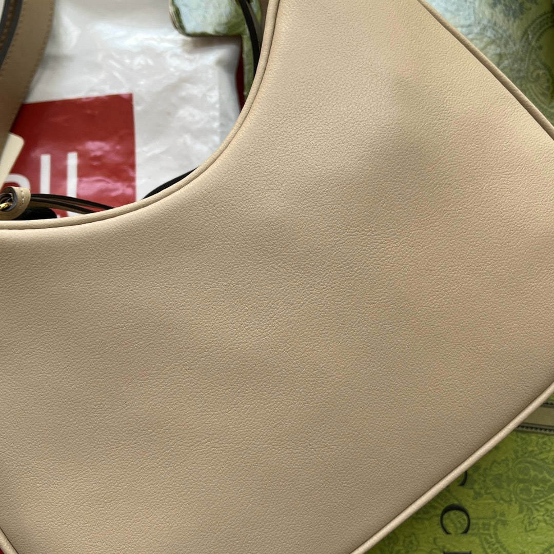 gg Atache Small Shoulder Bag Beige For Women, Women’s Bags 9in/23cm gg 699409 UXWBG 9360