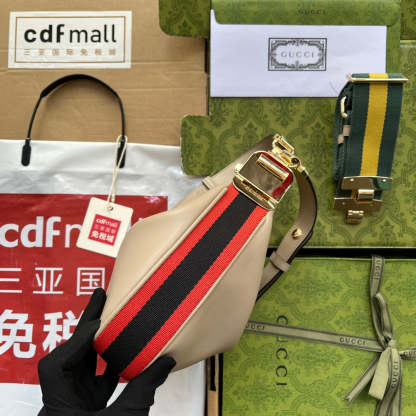 gg Atache Small Shoulder Bag Beige For Women, Women’s Bags 9in/23cm gg 699409 UXWBG 9360