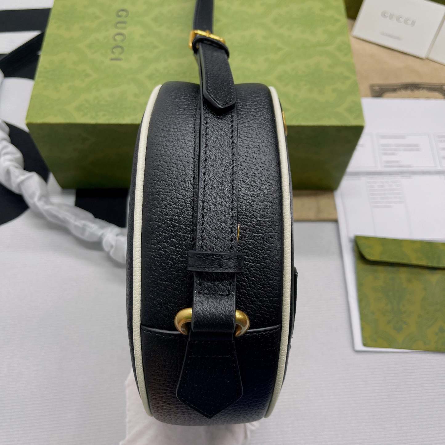 gg x Adidas Ophidia Shoulder Bag Black For Women, Women’s Bags 8.6in/22cm gg 