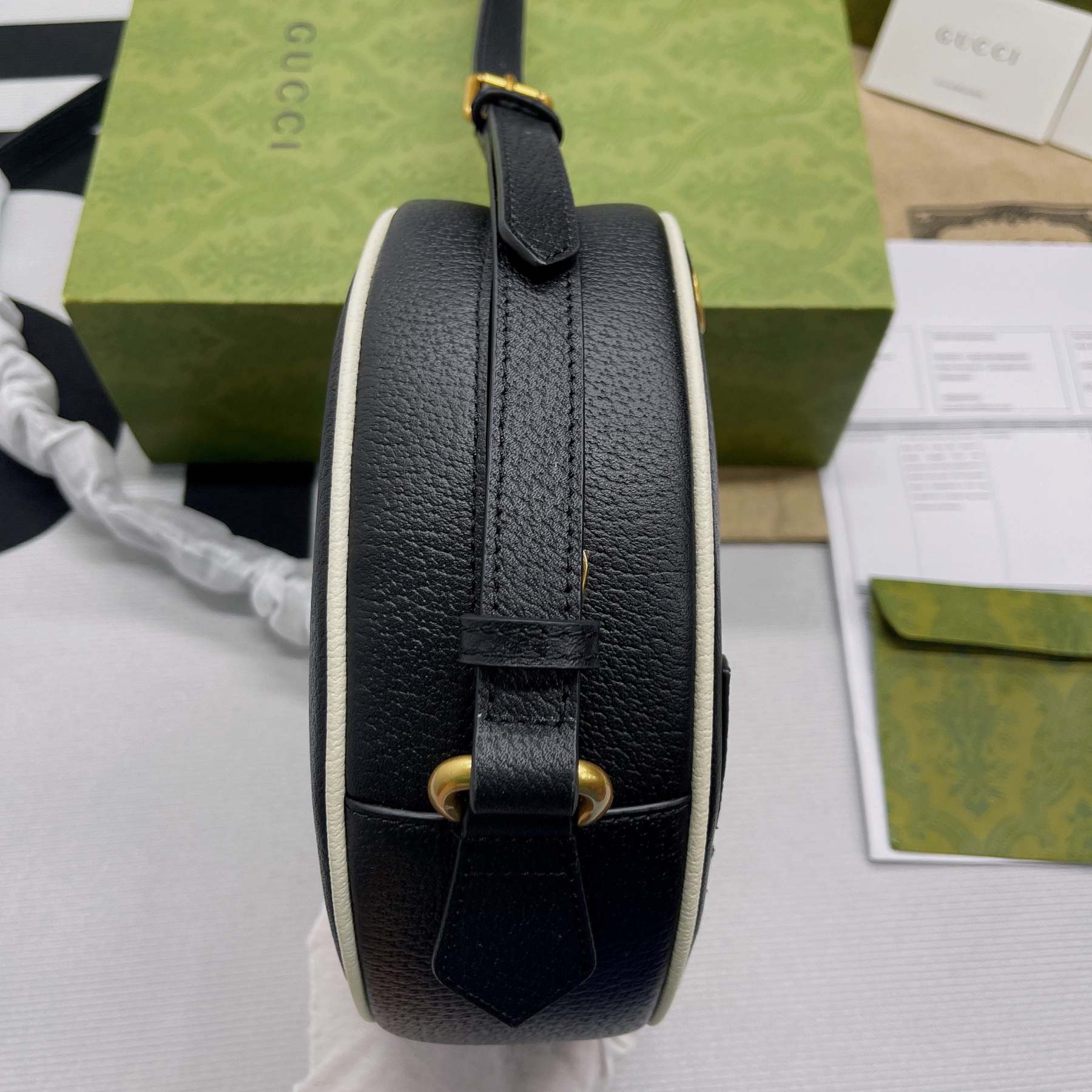 gg x Adidas Ophidia Shoulder Bag Black For Women, Women’s Bags 8.6in/22cm gg 