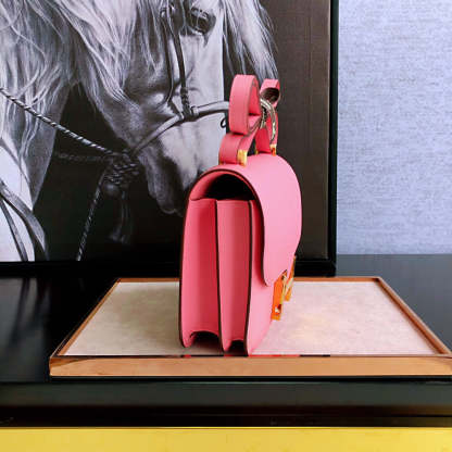 HM Constance 23 Epsom Pink For Women, Women���s Handbags, Shoulder Bags 9in/23cm