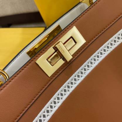 FI Peekaboo Bag Brown For Woman 13in/33cm