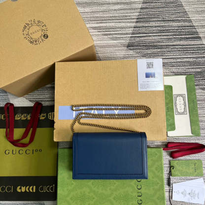 gg Diana Mini Bag With Bamboo Blue For Women, Women’s Bags 7.5in/19cm gg