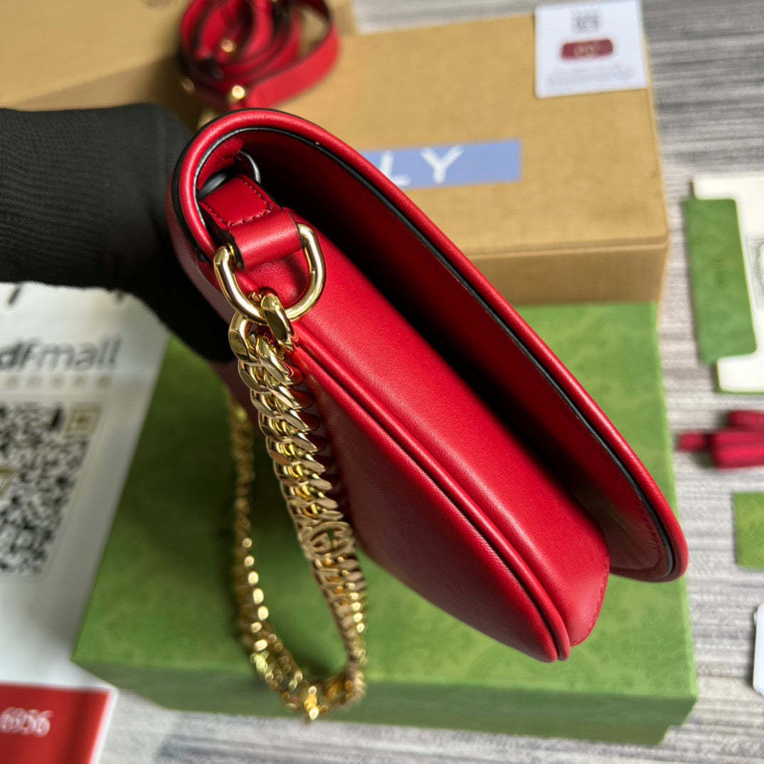 gg Blondie Shoulder Bag Red For Women, Women’s Bags 11in/28cm gg‎