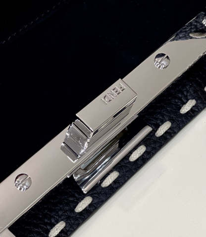 FI Peekaboo Small Black Bag For Woman 23cm/9in