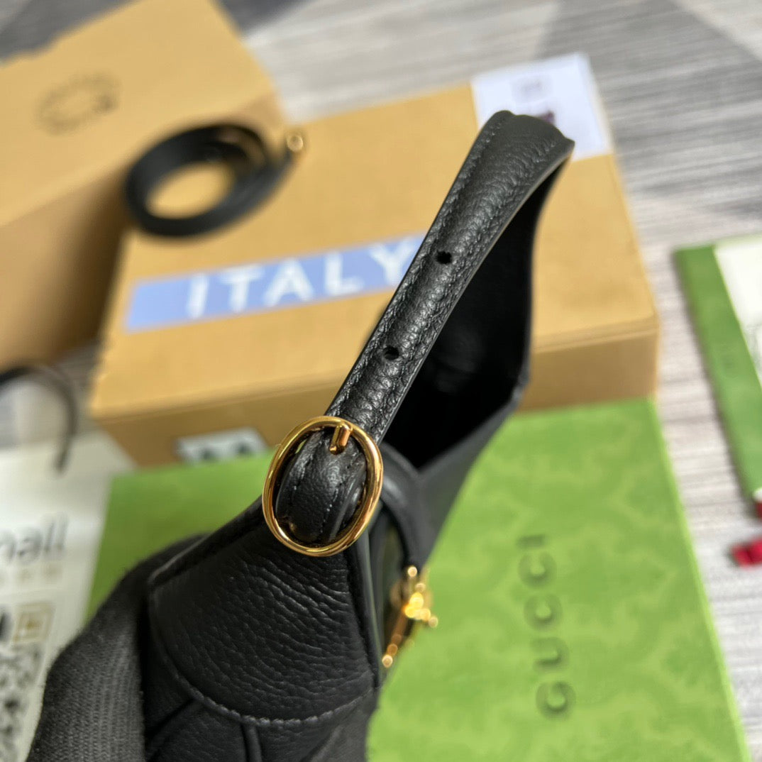 gg Jackie 1961 Mini Shoulder Bag Black For Women, Women’s Bags 7.5in/19cm gg ‎637091 10O0G 1000