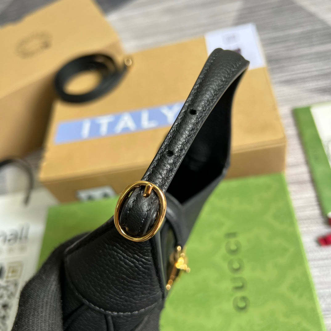 gg Jackie 1961 Mini Shoulder Bag Black For Women, Women’s Bags 7.5in/19cm gg ‎637091 10O0G 1000