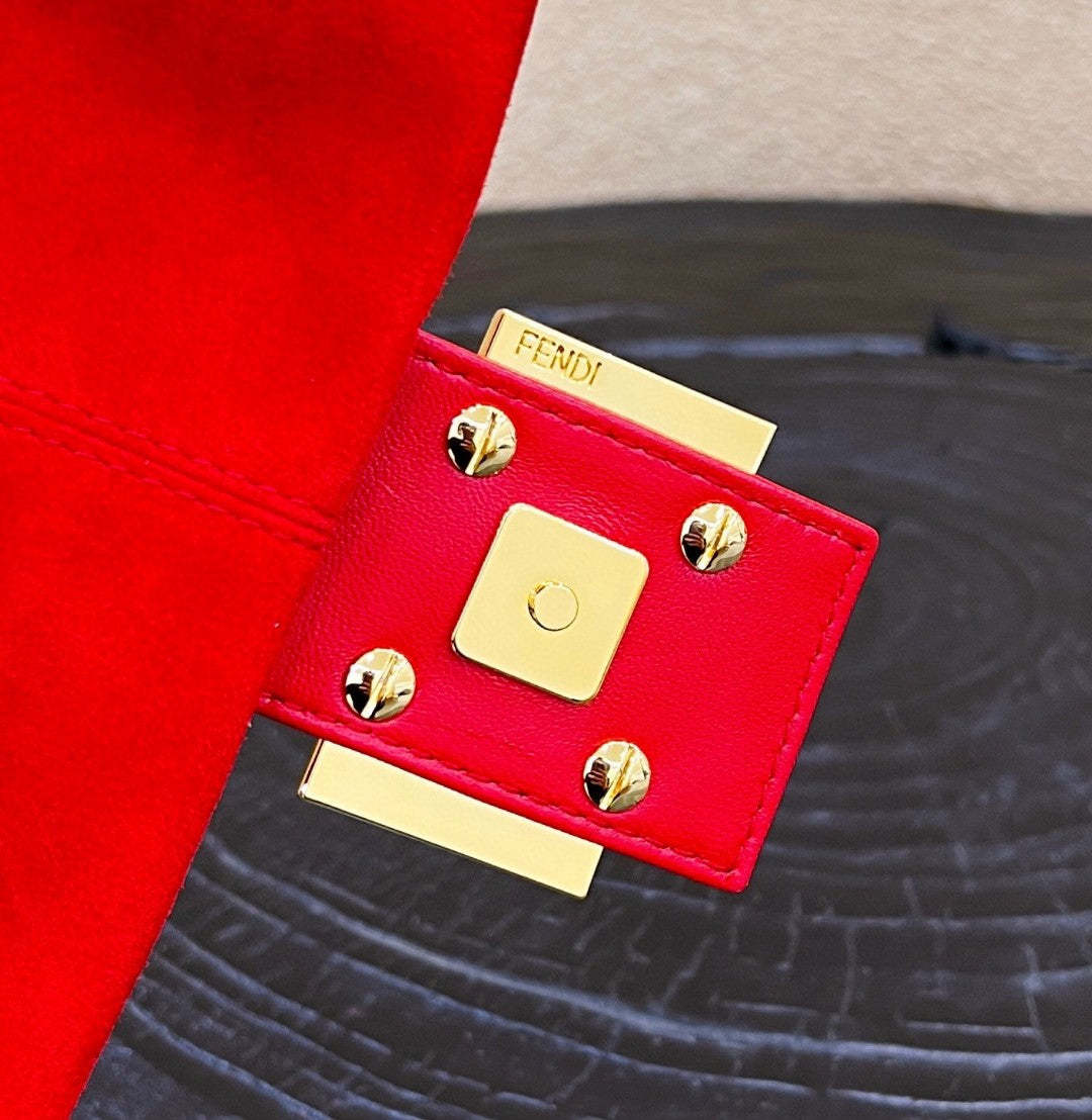 FI Baguette Red Bag For Woman 25cm/9.5in