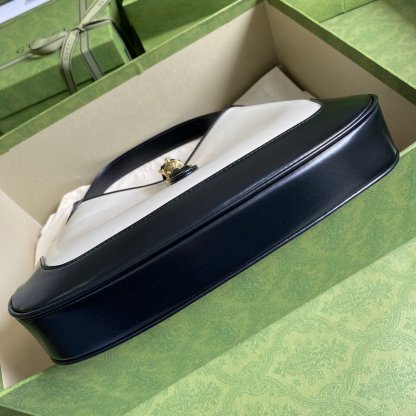 gg Jackie 1961 Small Shoulder Bag White With Black 11in/28cm 636706 10OBG 9099