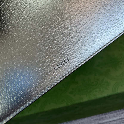 gg Dionysus Small Shoulder Bag Silver For Women, Women’s Bags 10in/26cm gg 499623 1TRBN 8173