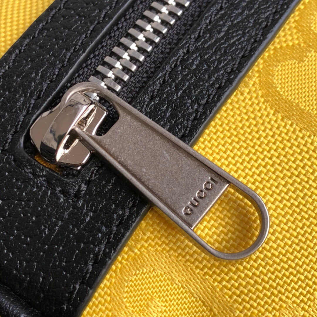 gg Off The Grid Belt Bag Yellow gg ECONYL® For Men  9.5in/24cm gg