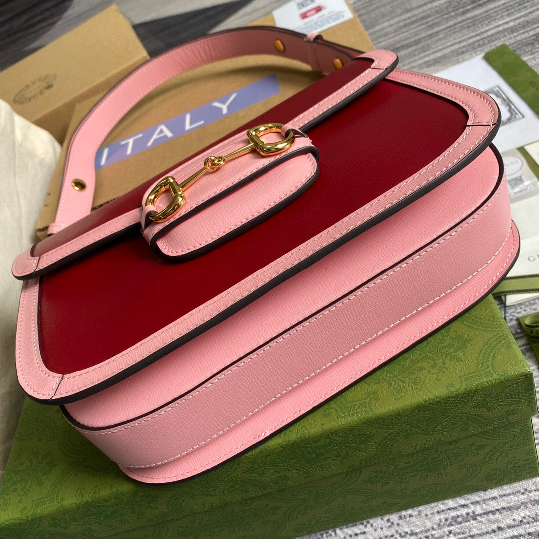 gg Horsebit 1955 Shoulder Bag Red For Women, Women’s Bags 9.8in/25cm gg 