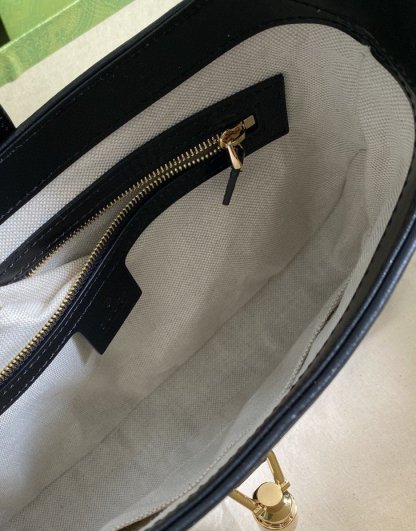 gg Jackie 1961 Small Shoulder Bag White With Black 11in/28cm 636706 10OBG 9099