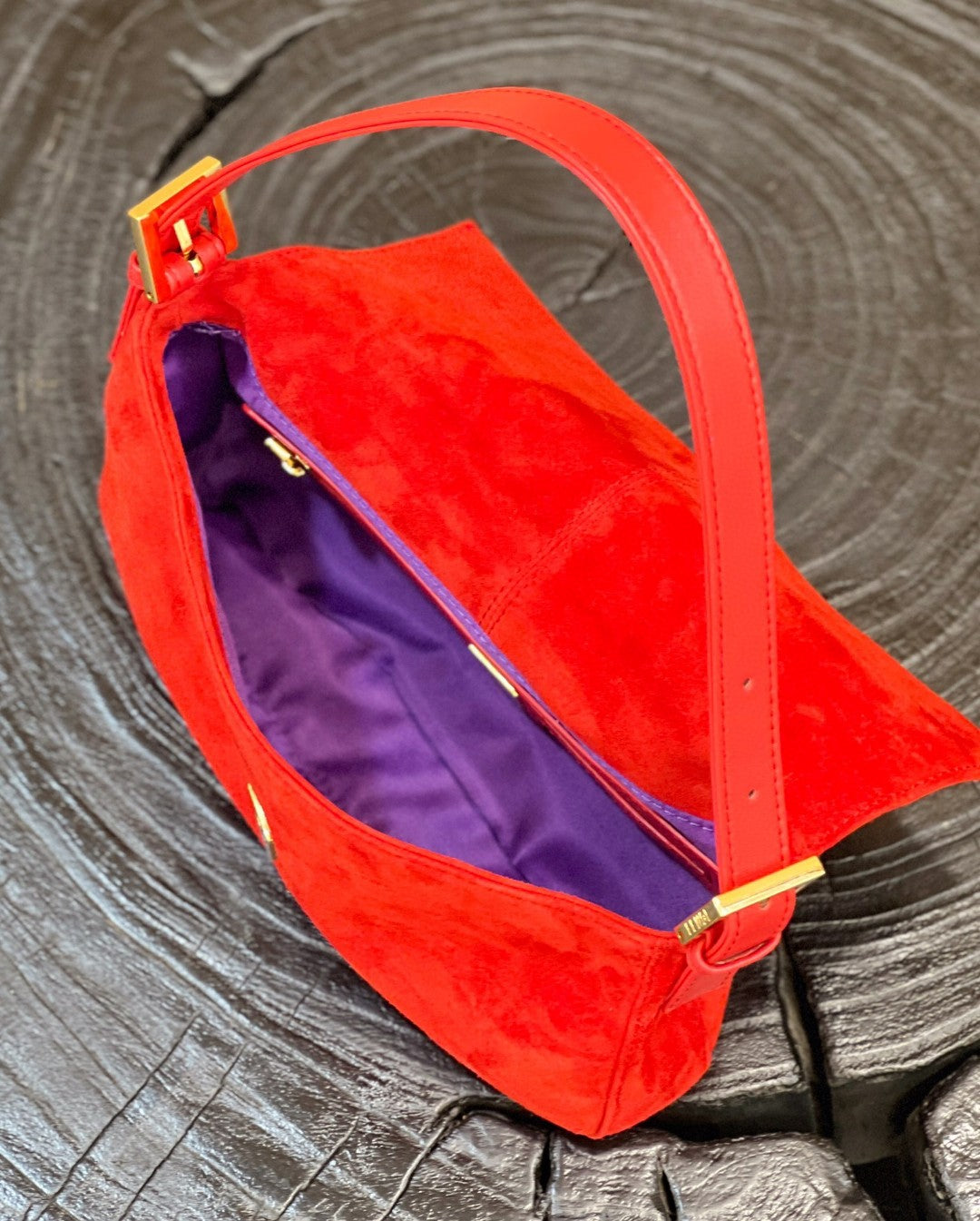 FI Baguette Red Bag For Woman 25cm/9.5in