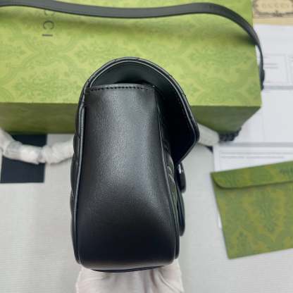 gg Marmont Matelasse Mini Bag Black For Women, Women’s Bags 8.5in/22cm gg