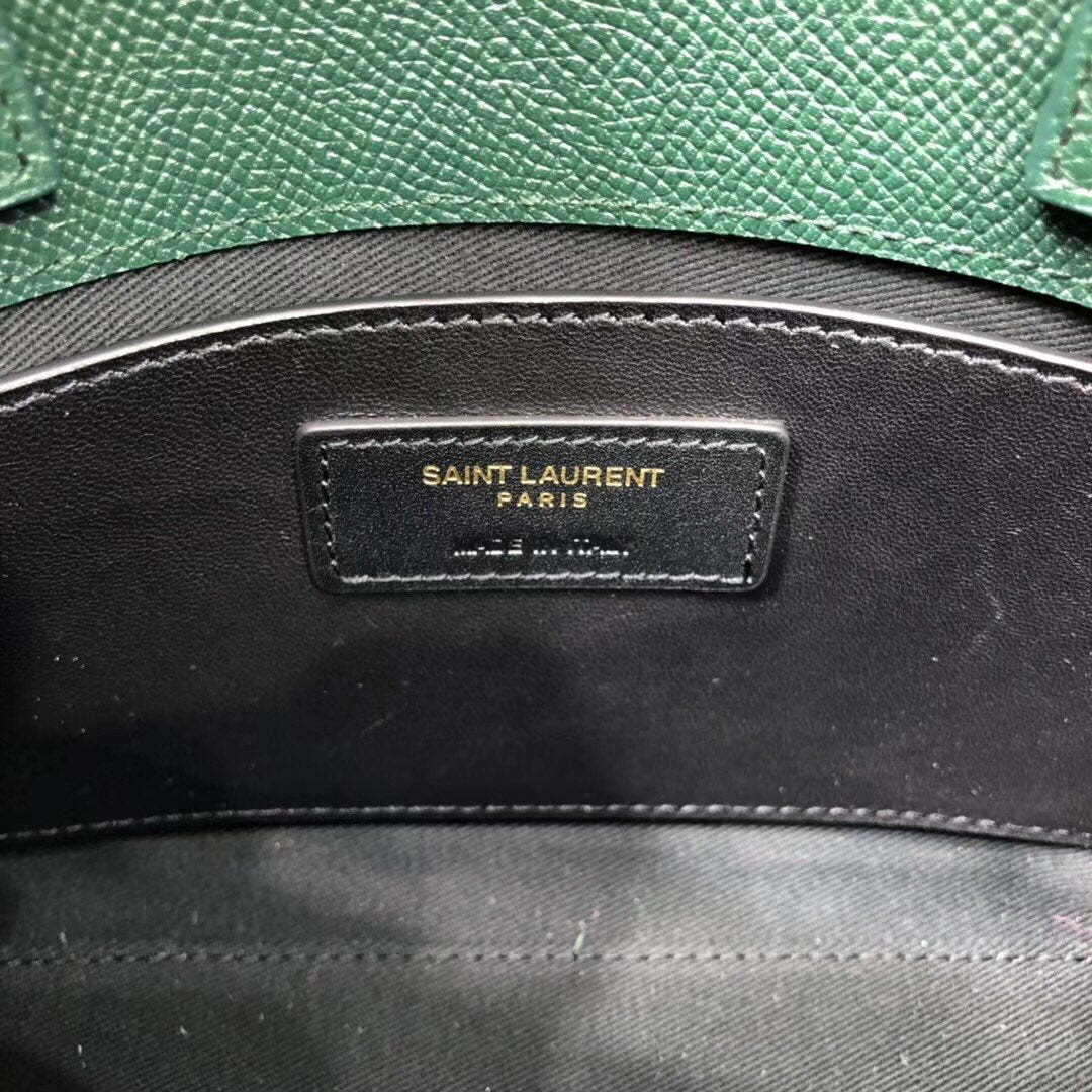 YSSL Manhattan Nano Shopping Bag In Box Green For Women 8.2in/21cm YSL