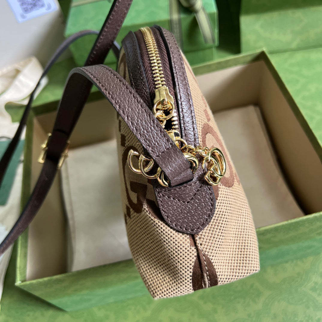 gg Ophidia Jumbo gg Small Shoulder Bag Brown For Women, Women’s Bags 9.3in/24cm gg ‎‎499621 UKMIG 2570