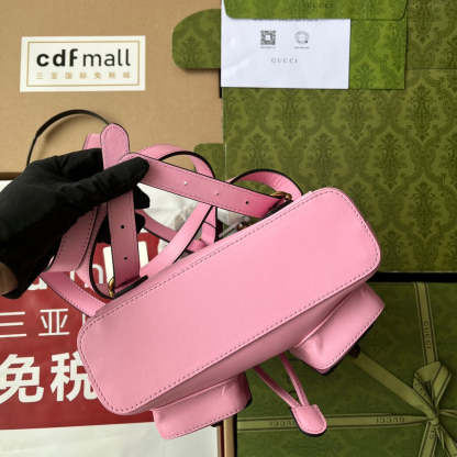 gg Bamboo Small Backpack Pink For Women, Women’s Bags 8.6in/22cm gg ‎‎702101 UZY0T 5814