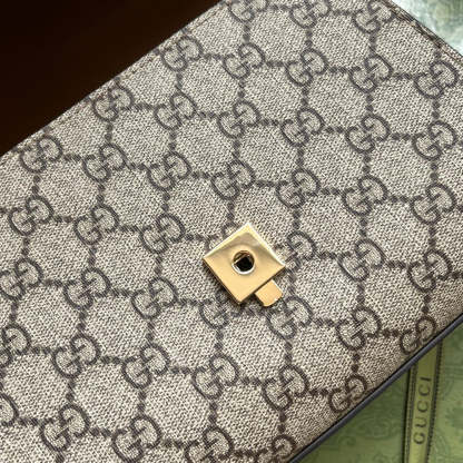 gg Ophidia gg Horsebit 1955 Mini Bag Light Brown And Beige For Women, Women’s Bags 8.6in/22cm gg 703848 9AAAJ 8563