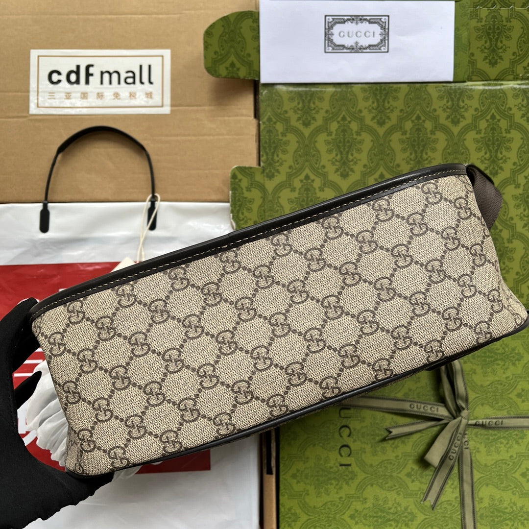 gg Imprime Medium Messenger Bag Brown For Women, Women’s Bags 12in/30.5cm gg